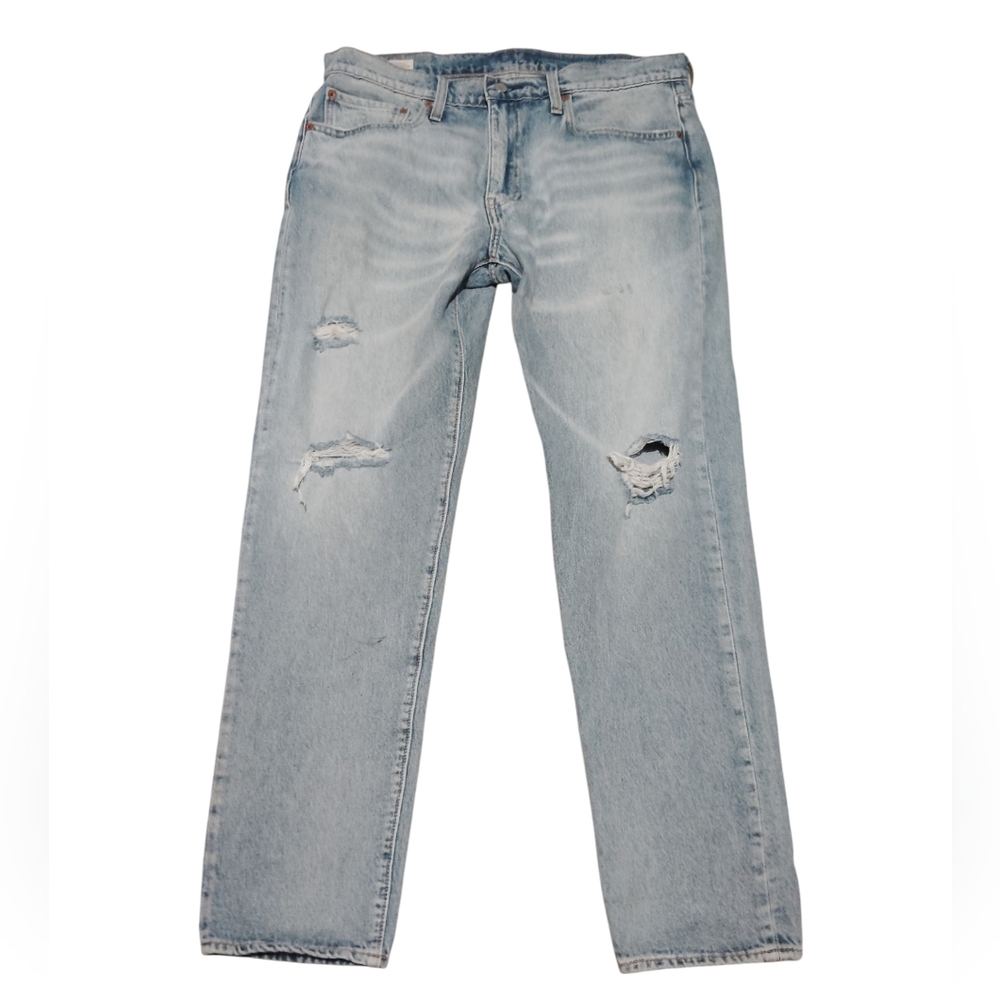 Levi's Premium Hi Ball Jeans Ripped Light Wash Denim Size 36 Mens